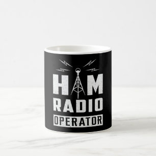 HAM Radio Frequency Operator Antenna Amateur Gesch Kaffeetasse