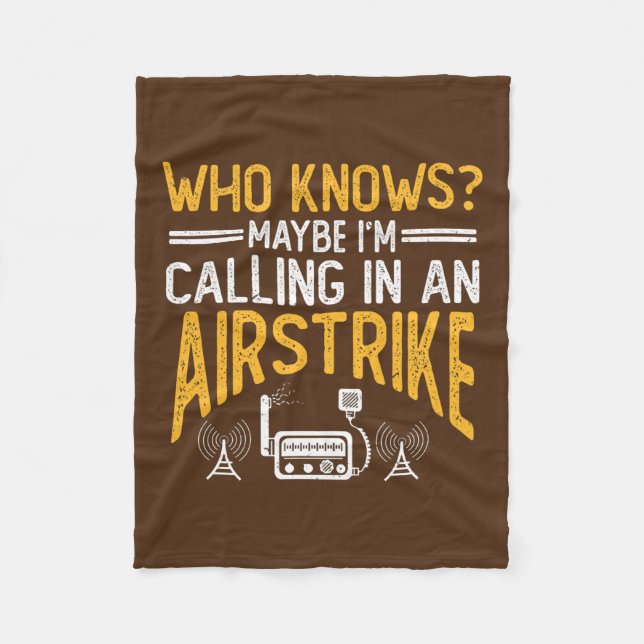 Ham Radio Gear Design Ham Operator Amateur Radio  Fleecedecke (Vorderseite)