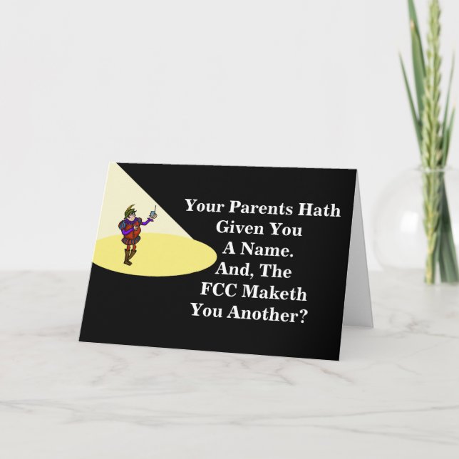 Ham Radio Hamlet Quote Geburtstagskarte Karte (Vorderseite)