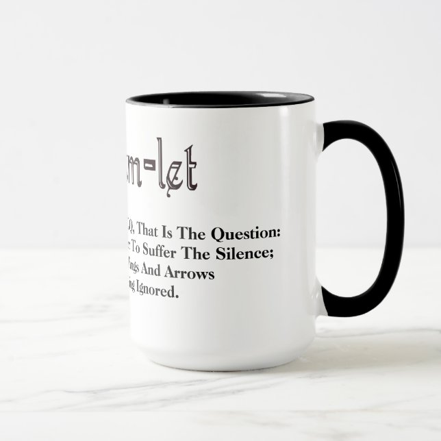 Ham Radio Hamlet Zitat "To Be" Redone Tasse (Rechts)
