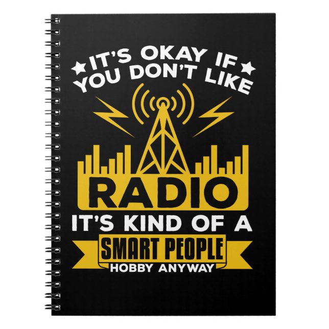 Ham Radio Hobby Funny Radio Operator Notizblock (Vorderseite)