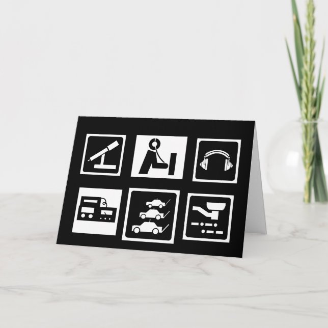 Ham Radio Icons Leere Note oder Grußkarte Karte (Vorderseite)