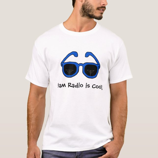 "Ham Radio is Cool" Logo-T - Shirt (Vorderseite)
