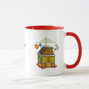 Ham-Radio-Lebkuchenhäuschen-Weihnachtstasse Tasse