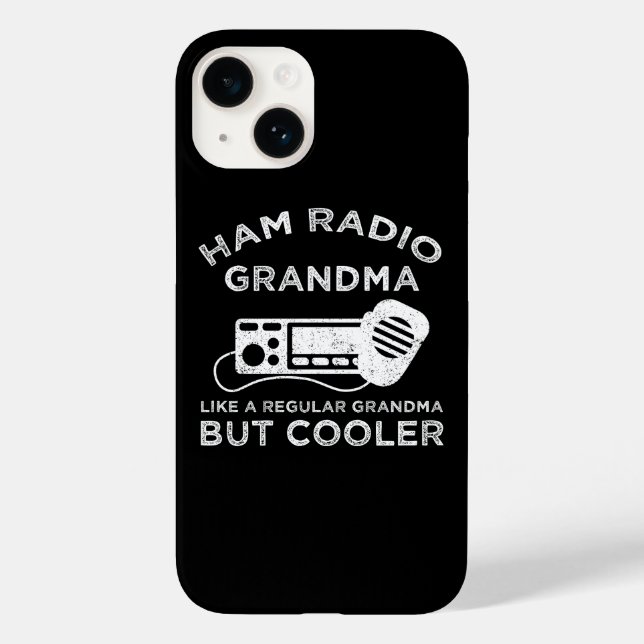 Ham Radio Oma wie normale Oma, aber Cooler Case-Mate iPhone 14 Hülle (Rückseite)