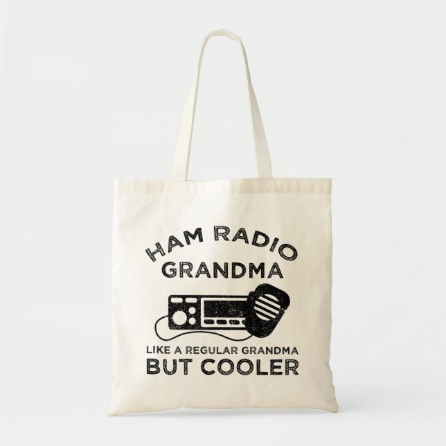 Ham Radio Oma wie normale Oma, aber Cooler Tragetasche (Vorne)