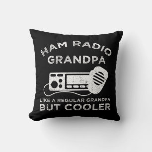 Ham-Radio-Opa wie ein normaler Opa, aber cooler Kissen