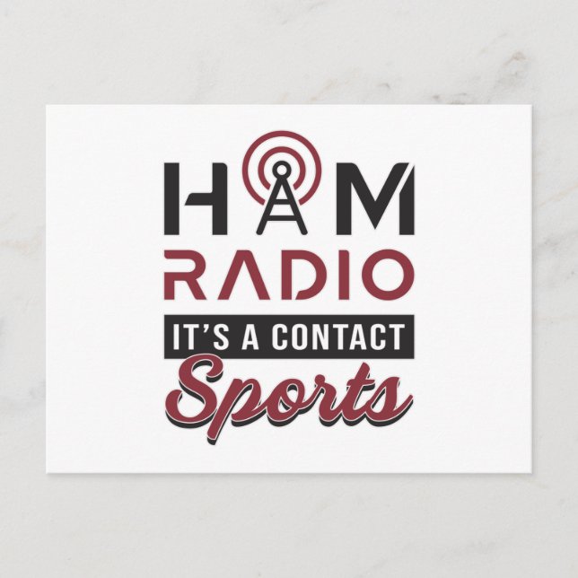 HAM Radio Operator Amateur-Code Antenne Geschenkid Postkarte (Vorderseite)