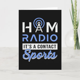 HAM Radio Operator Antenna Amateur Code Geschenk I Karte
