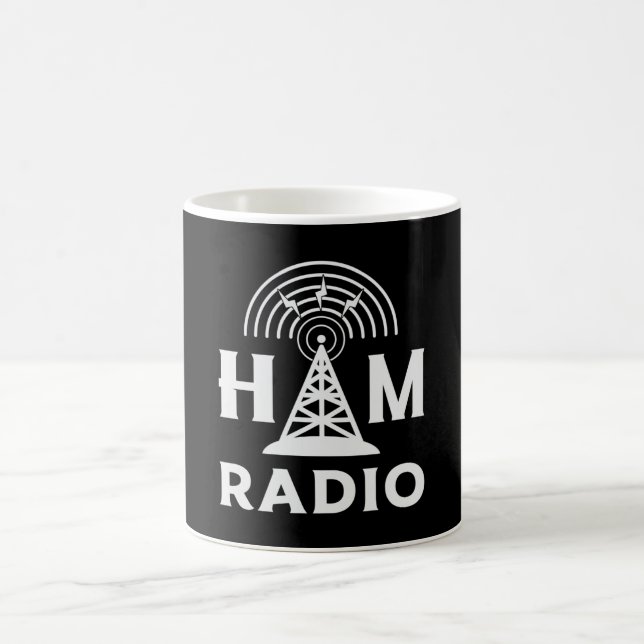 HAM Radio Operator Antenna Code Amateur Geschenkid Kaffeetasse (Mittel)