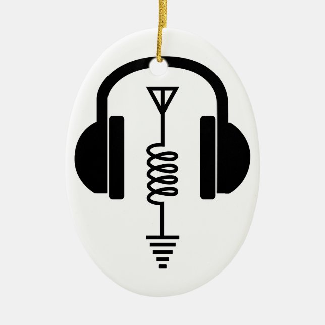Ham Radio Operator Keramik Ornament (Vorne)