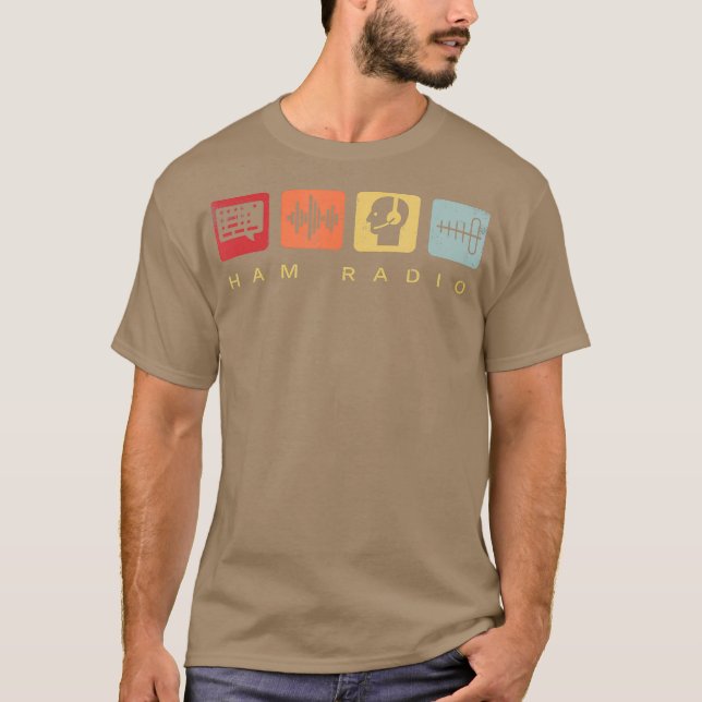 Ham Radio Operator Retro Amateur Radio T-Shirt (Vorderseite)