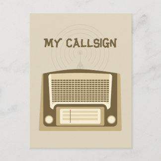 Ham Radio Postkarte