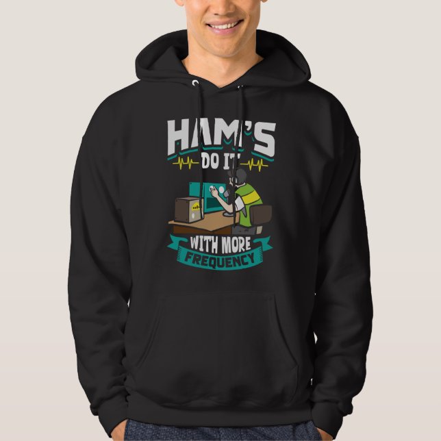 Ham Radio Radio Operator Amateur Radio Signal Hoodie (Vorderseite)