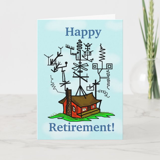 Ham Radio Rentirement Grußkarte anpassen! Karte (Vorderseite)