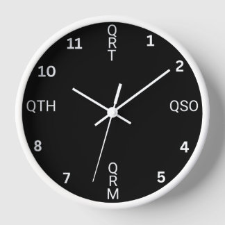 Ham Radio Wall Clock Uhr