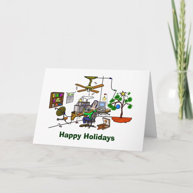 Ham Radio Whacky Shack Carte de Noël (Devant)