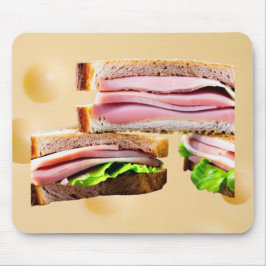 Ham & Swiss On Rye Sandwiches Mousepad