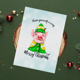 Ham Yourself a Sehr frohe Weihnachten Funny Pig