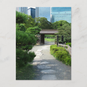 Hama-rikyu Gardens: Tokio, Japan Postkarte