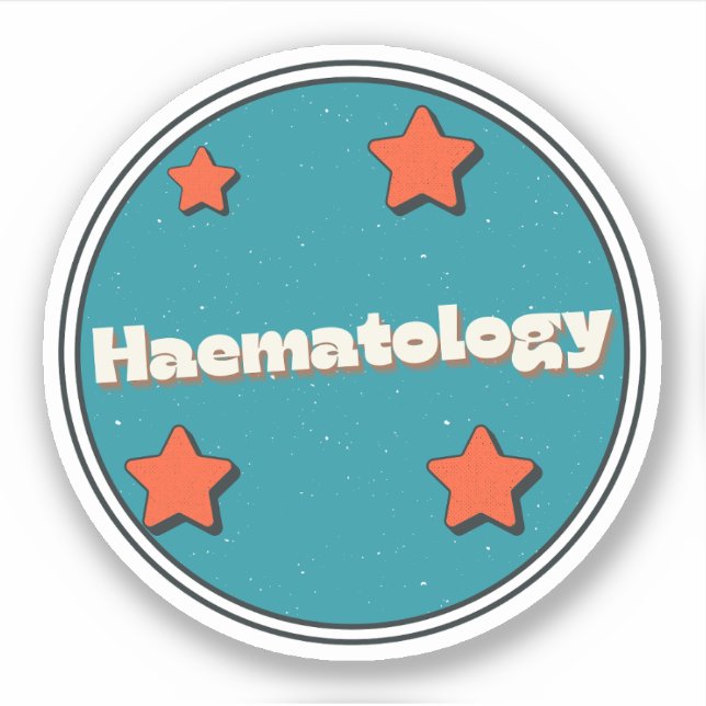 Hämatologie Aufkleber (Vorderseite)