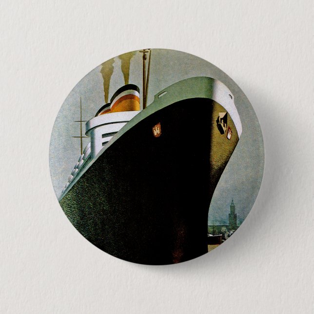 Hamburg-Amerika-Linie Button (Vorderseite)
