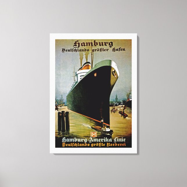 Hamburg-Amerika-Linie Leinwanddruck (Vorderseite)