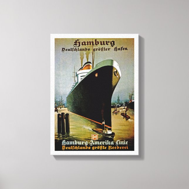 Hamburg-Amerika-Linie Leinwanddruck (Vorderseite)