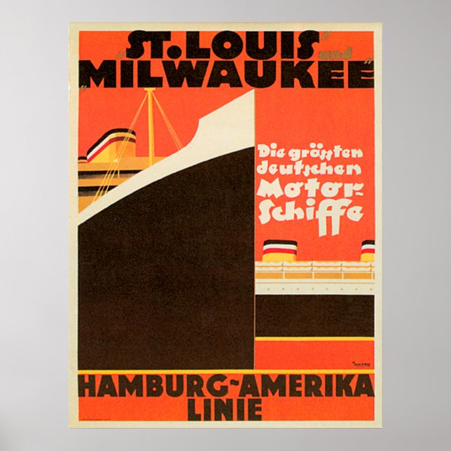 Hamburg-Amerika Linie ~ Poster (Vorne)