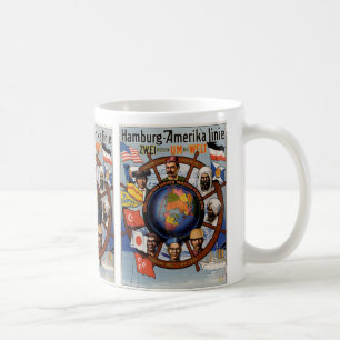 Hamburg-Amerika-Poster Kaffeetasse