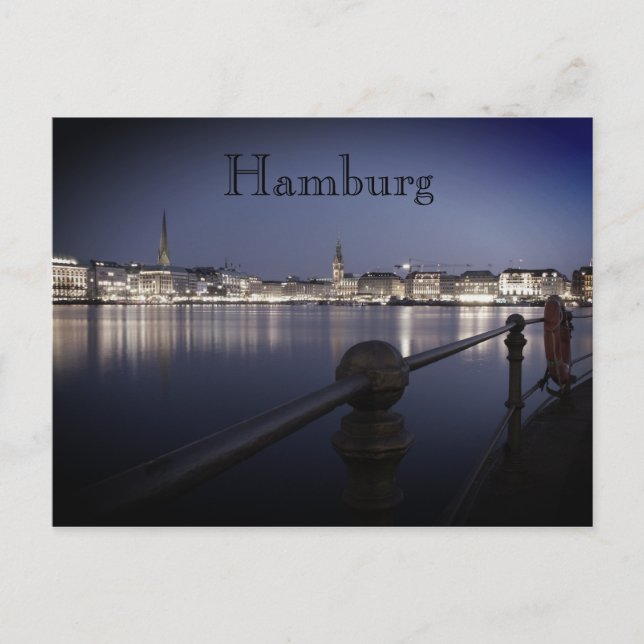 Hamburg Binnenalster Postkarte (Vorderseite)