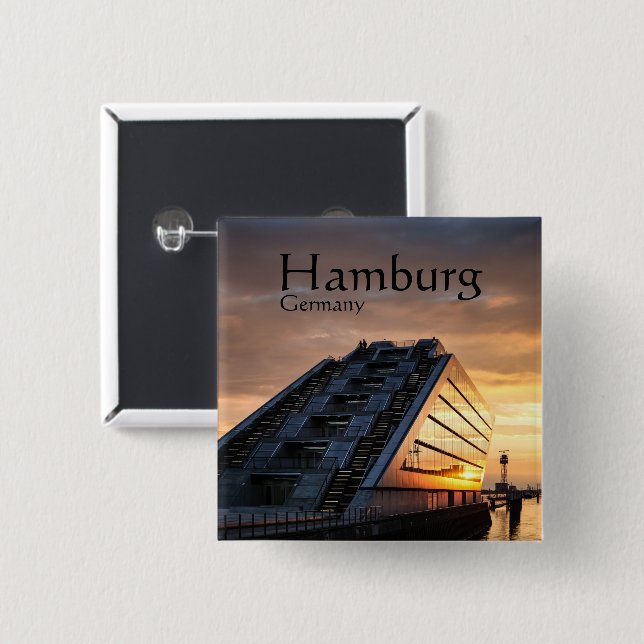 Hamburg Button (Vorne & Hinten)