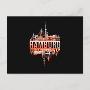 Hamburg City City City City City Funny Gift Idee Postkarte