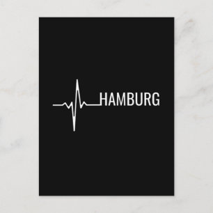 Hamburg City Heartbeat Postkarte