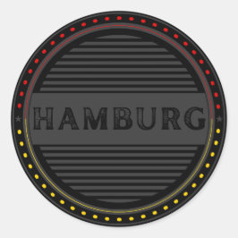 Hamburg City Pride Emblem – German Identity Runder Aufkleber