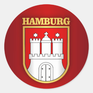 Hamburg COA Runder Aufkleber