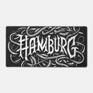 Hamburg Desk Mat - Heavy Metal Music Hamburg Schreibtischunterlage