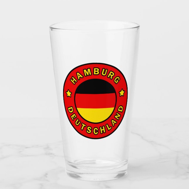 Hamburg Deutschland Glas (Vorderseite)