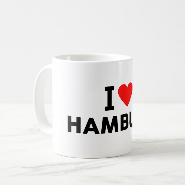 Hamburg Deutschland Kaffeetasse (Vorderseite Links)
