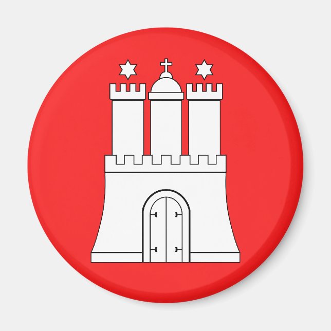 Hamburg, Deutschland Magnet (Vorne)