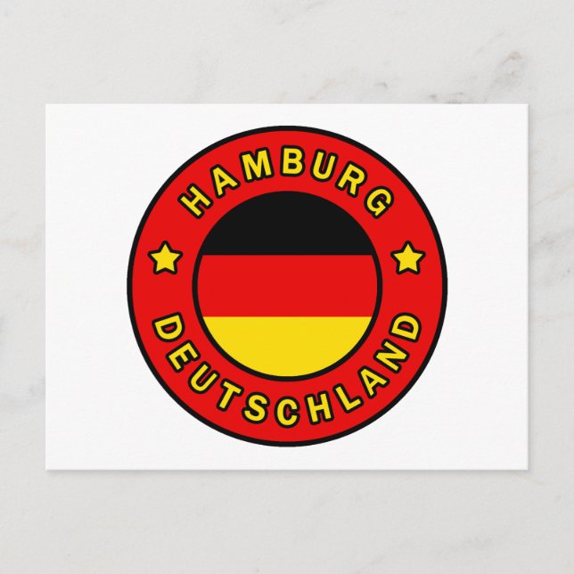 Hamburg Deutschland Postkarte (Vorderseite)