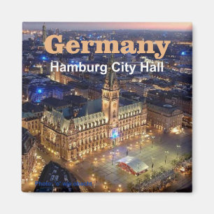 Hamburg Deutschland Reisen Foto Souvenirmagnete Magnet