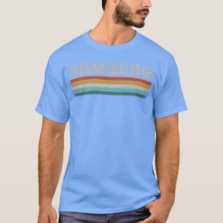 Hamburg Deutschland Retro 70er 80er Hansestadt Ret T-Shirt