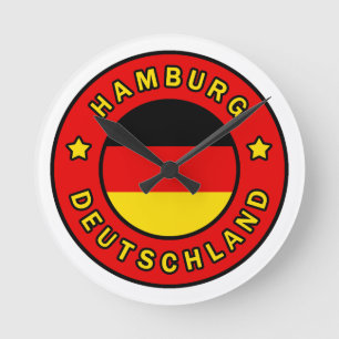 Hamburg Deutschland Runde Wanduhr