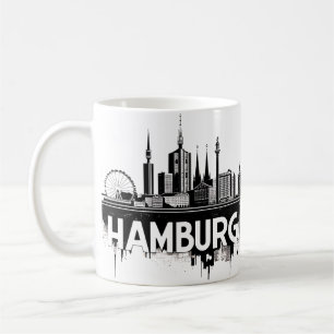 Hamburg Deutschland Skyline-Stadtbild Städtische R Kaffeetasse