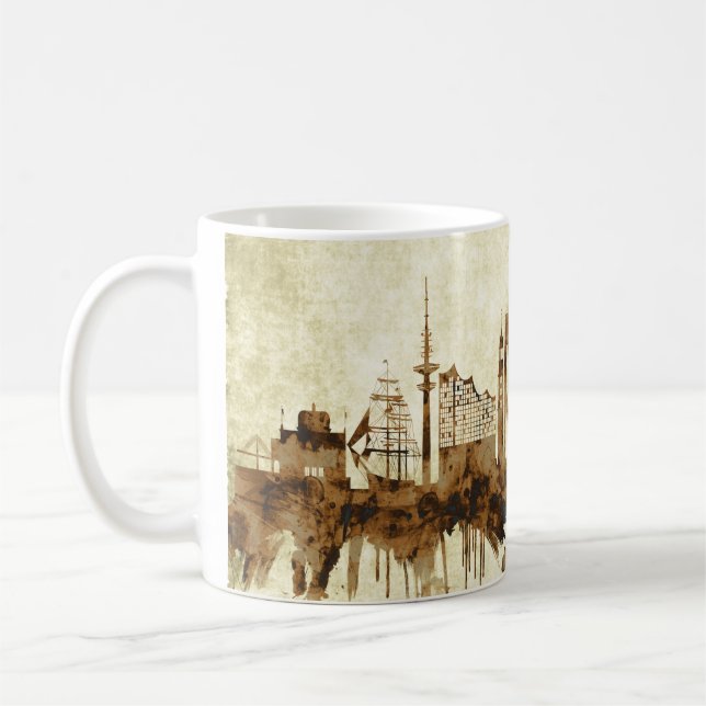 Hamburg Deutschland Stadt Kaffeetasse (Links)