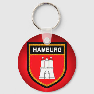 Hamburg-Flagge Schlüsselanhänger