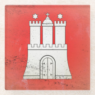 Hamburg Glasuntersetzer