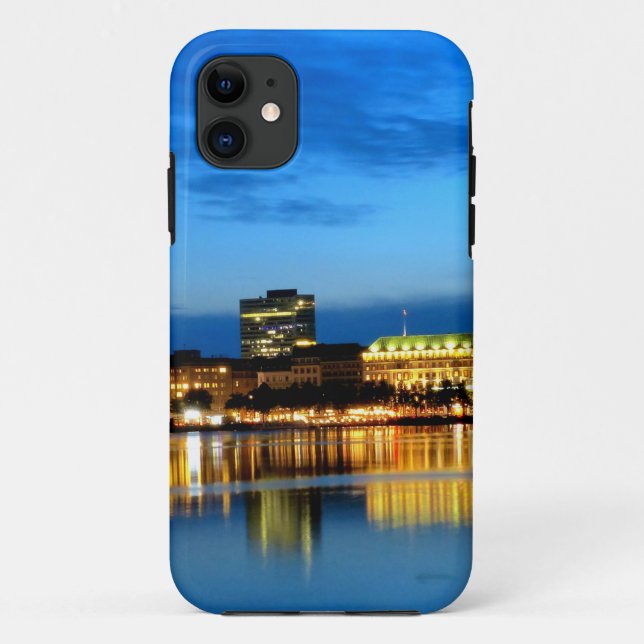 Hamburg Hafen Hafen Hafen Deutschland Alster Night Case-Mate iPhone Hülle (Rückseite)