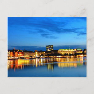 Hamburg Hafen Hafen Hafen Deutschland Alster Night Postkarte